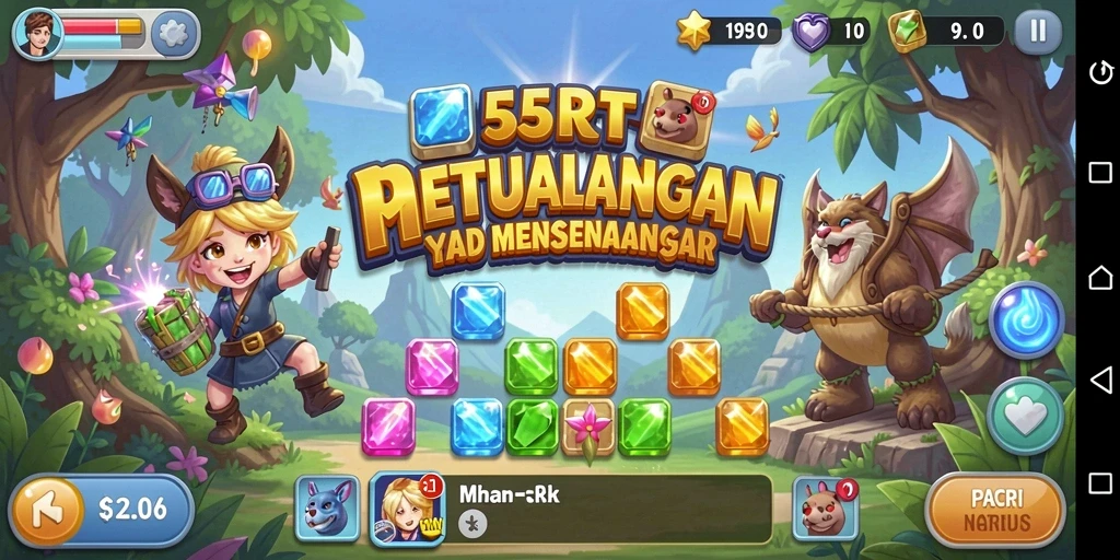 Tampilan gameplay seru dan menantang dari 55RT.