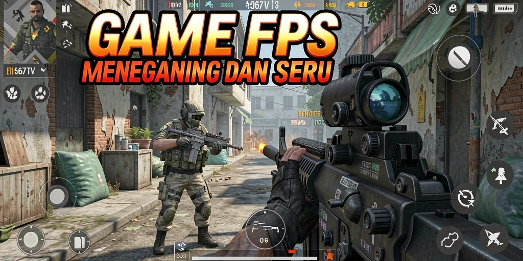 Gameplay menegangkan dalam 567TV dengan berbagai senjata dan peta.