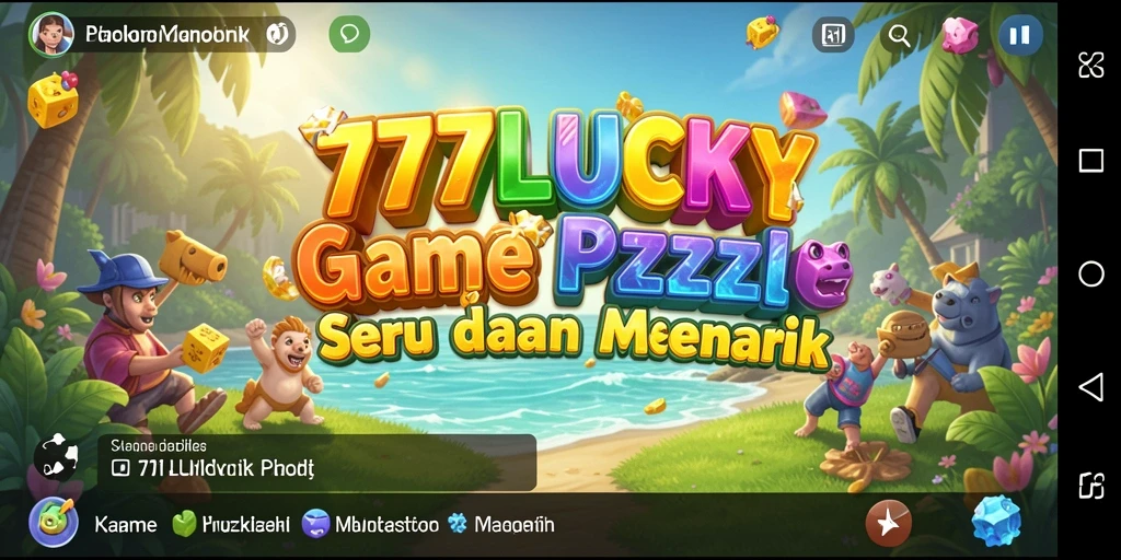 Tampilan gameplay 777LUCKY yang penuh tantangan Puzzle.