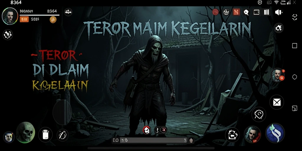 Gameplay seram di dalam kegelapan penuh misteri.