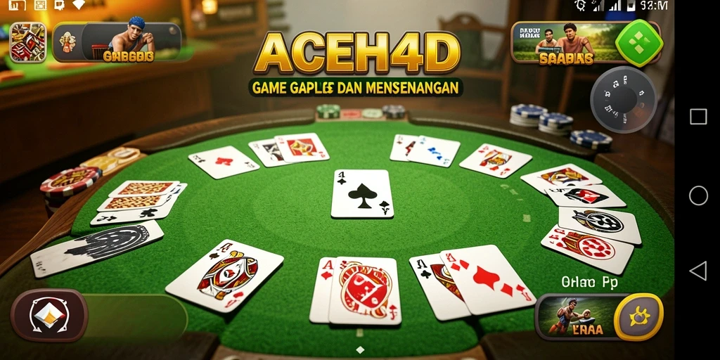 Tampilan screenshot menarik dari gameplay Gaple yang menegangkan.