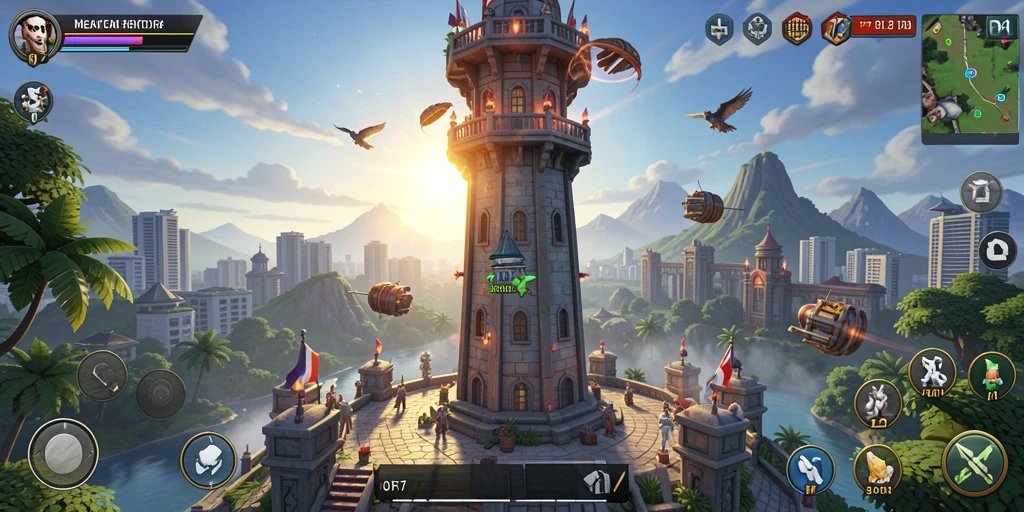 Gameplay seru Tower Defense dengan strategi menaklukkan musuh.