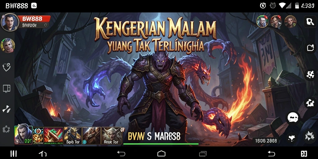 Gameplay BW888 yang menegangkan dengan kegelapan yang mengintai.