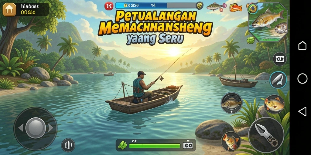 Tangkapan ikan besar dalam game D06 yang mendebarkan.