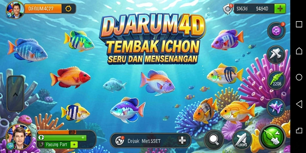 Tampilan gameplay Tembak Ikan yang seru di DJARUM4D.