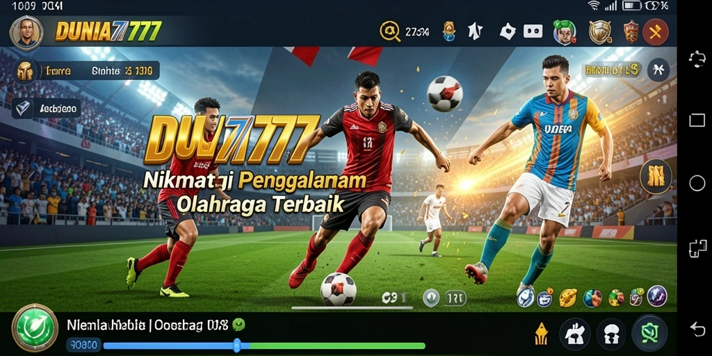 Tampilan penuh aksi dari gameplay DUNIA777 yang menawan.