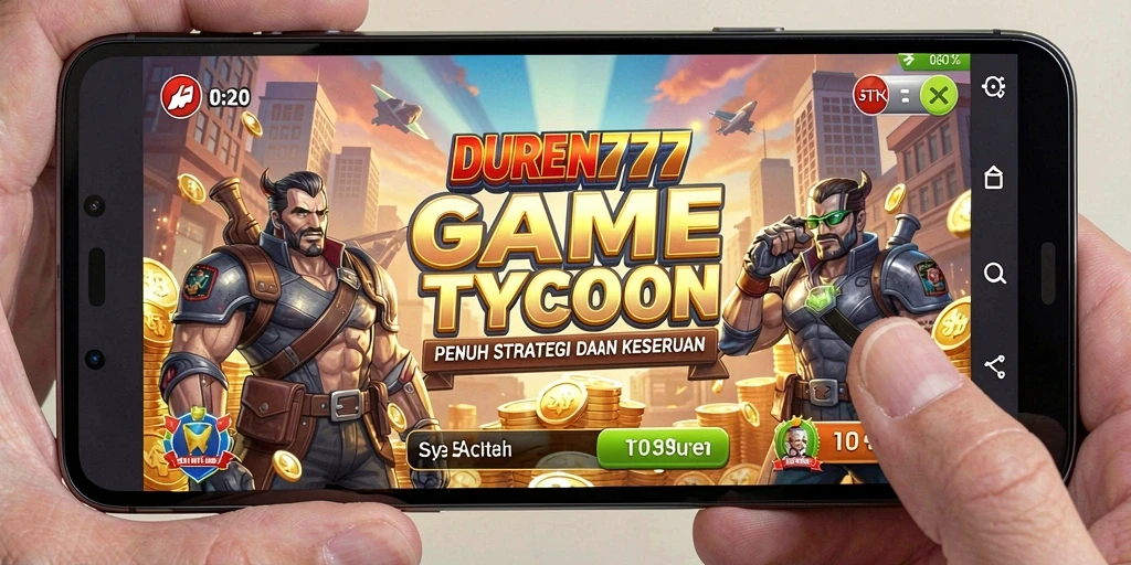 Tampilan gameplay DUREN777 saat mengelola bisnis Tycoon dengan strategi cerdas.