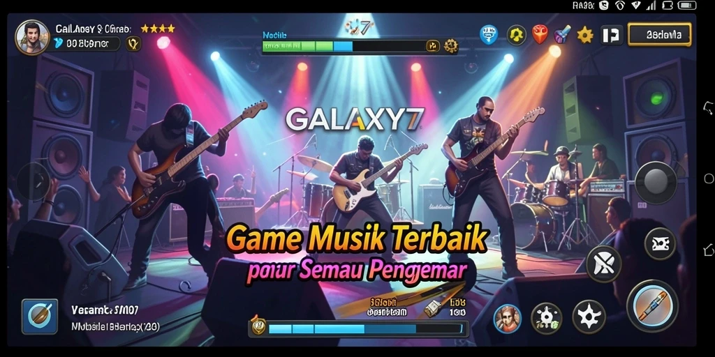 Tampilan menarik saat bermain <strong>GALAXY77</strong> dengan banyak lagu favorit.