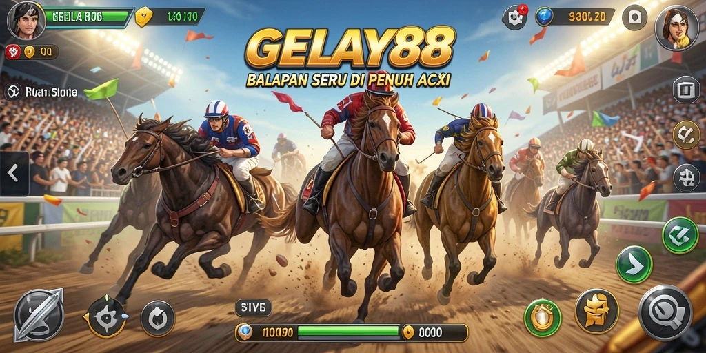 Gameplay seru balapan di jalanan perkotaan.