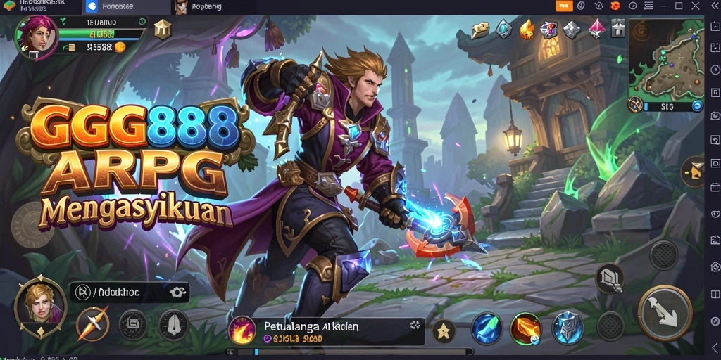Gameplay ARPG GGG888 yang mengasyikkan dan menarik.
