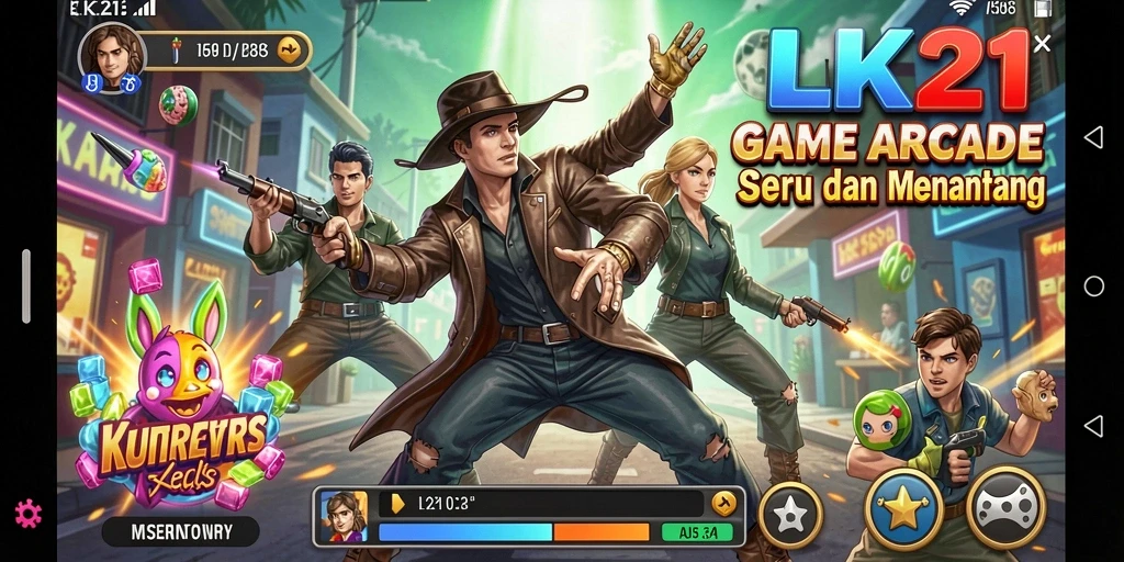 Screenshot dari LK21 menampilkan aksi seru gameplay Arcade.