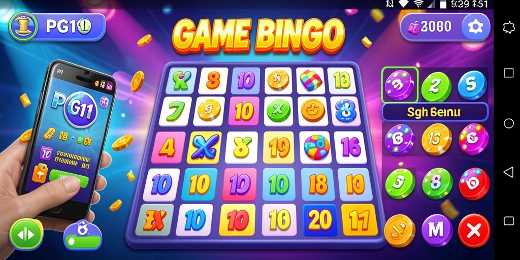 Tampilan gameplay Bingo PG11 yang penuh warna dan menarik.