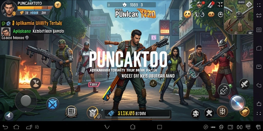 Tampilan utama aplikasi PUNCAKTOTO yang intuitif dan menarik.