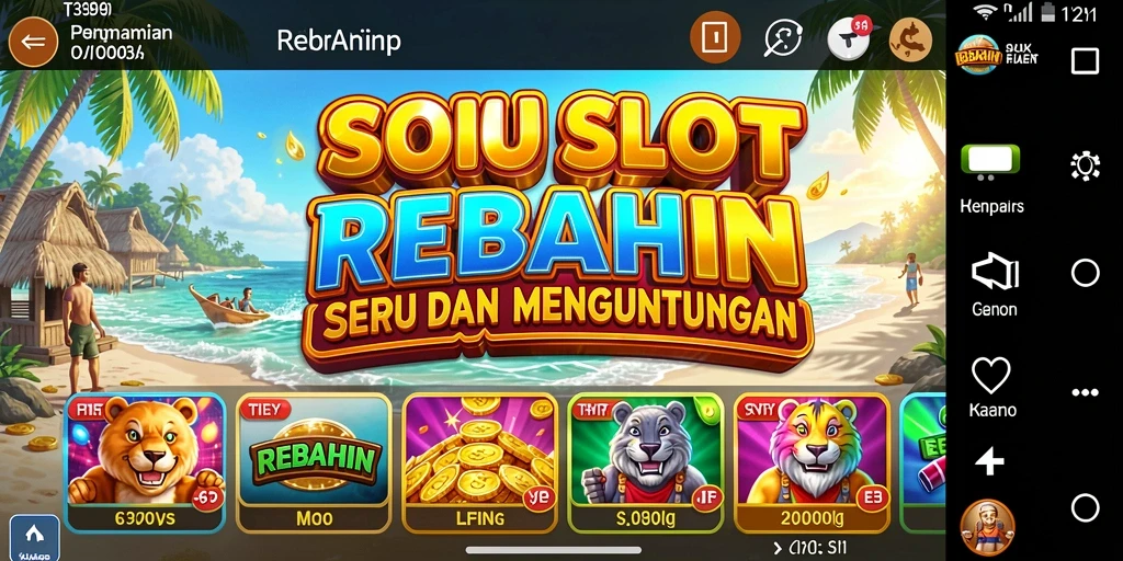 Tampilan gameplay seru dari game Slot REBAHIN.