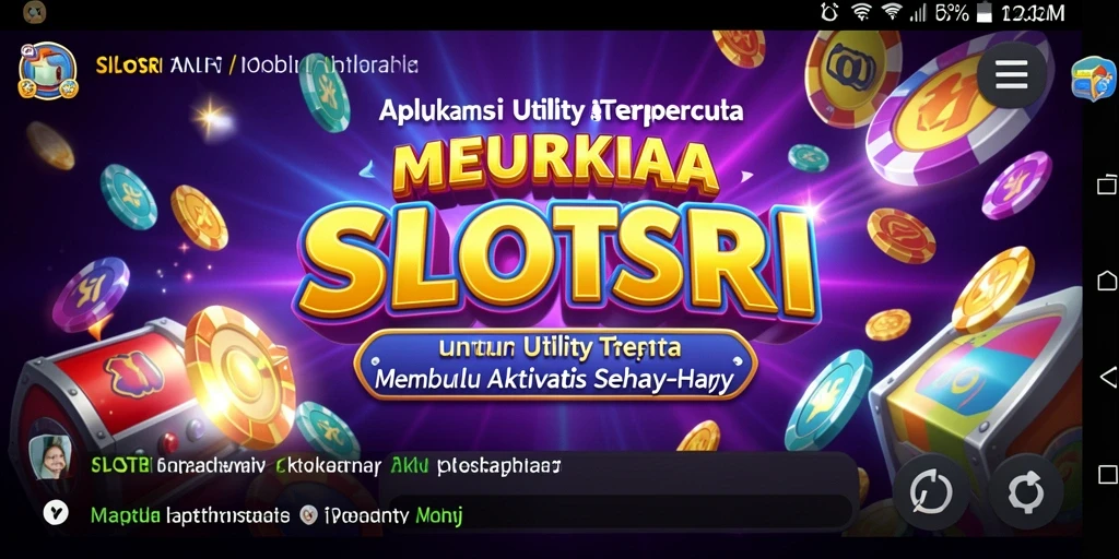 Tampilan utama SLOTSRI dengan fitur-fitur Utility yang memudahkan penggunaan.