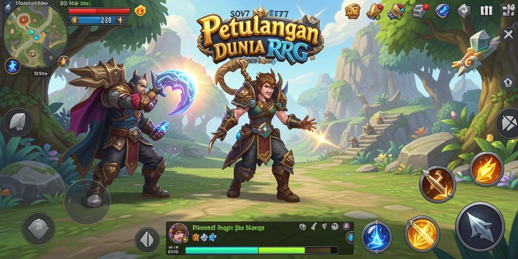 Tampilan gameplay epik di dunia RPG SOV777.