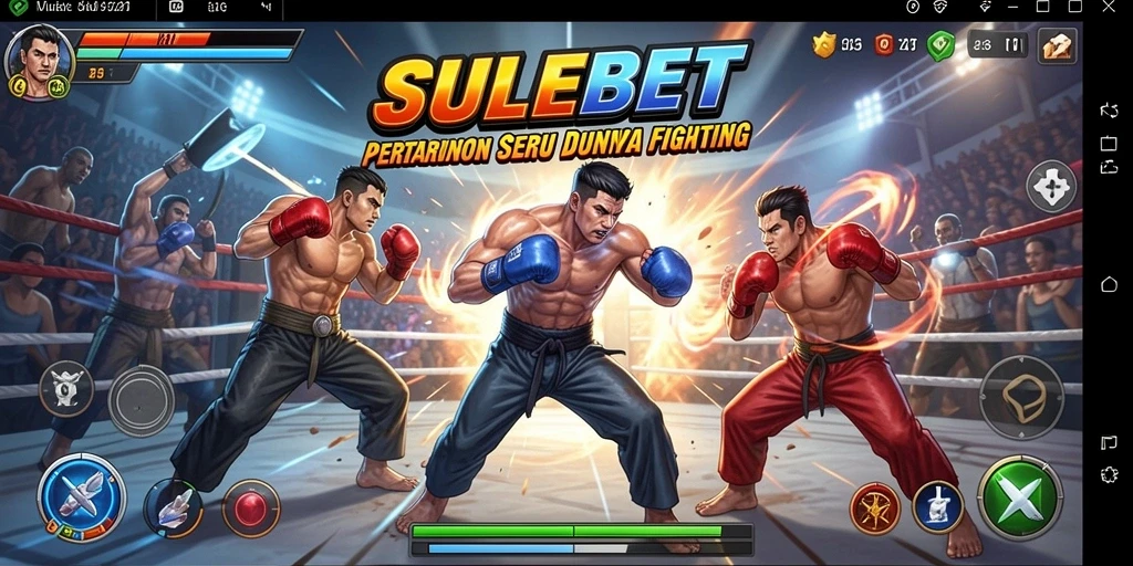 Tampilan gameplay <strong>SULEBET</strong> yang menegangkan dan penuh aksi pertarungan.
