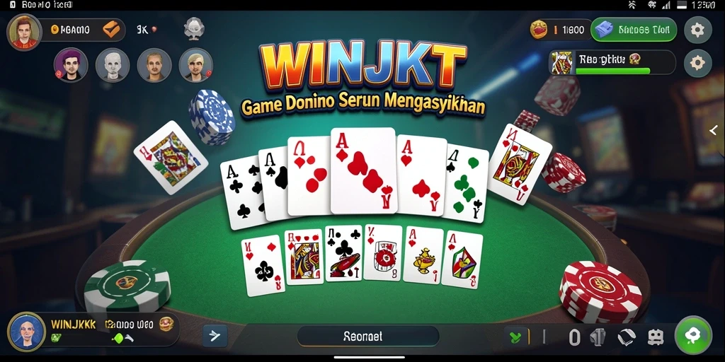 Tampilan gameplay menarik domino yang menyenangkan.